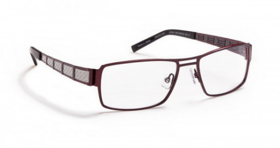 J.F. Rey JF2412 Eyeglasses, Shiny burgundy / Carbon (3510)
