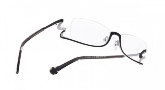 Boz by J.F. Rey STORK Eyeglasses, Black - Silver (0013)