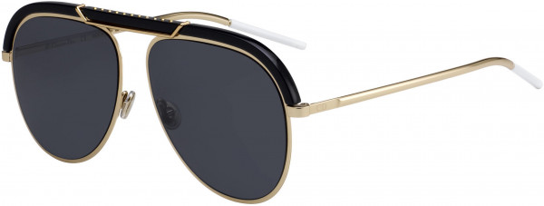 Christian Dior Diordesertic Sunglasses, 02M2 Black Gold