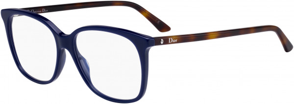 Christian Dior Montaigne 55 Eyeglasses, 0JBW Blue Havana