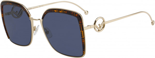 Fendi FF 0294/S Sunglasses, 0J5G Gold