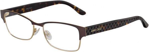 Jimmy Choo Safilo JC 206 Eyeglasses, 0FG4 Brown Gold