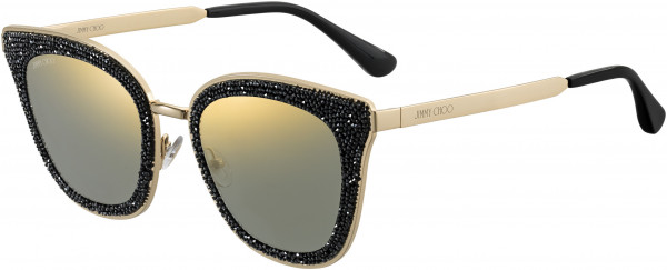 Jimmy Choo Safilo Lizzy/S Sunglasses, 02M2 Black Gold
