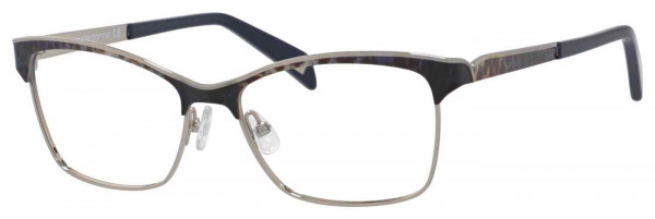 Liz Claiborne L 635 Eyeglasses, 0S6F BLUE PATTERN