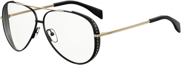 Moschino Moschino 007/S Sunglasses, 02M2 Black Gold
