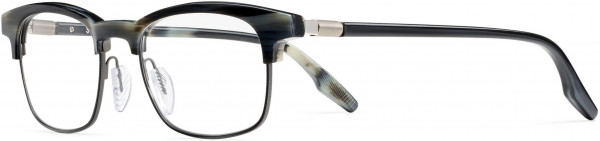 Safilo Design Aletta 02 Eyeglasses, 0MDZ Horn Blue Gray