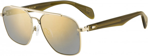 rag & bone RNB 5004/S Sunglasses, 001Q Gold Brown