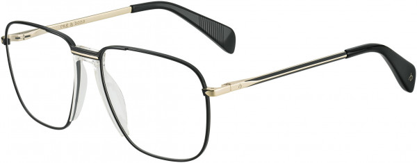 rag & bone RNB 7007 Eyeglasses, 0I46 Black Gold