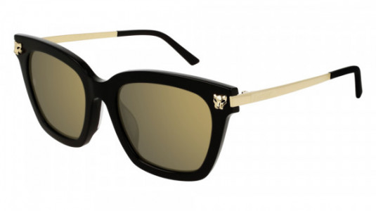 Cartier CT0025SA Sunglasses, 004 - BLACK with BRONZE lenses