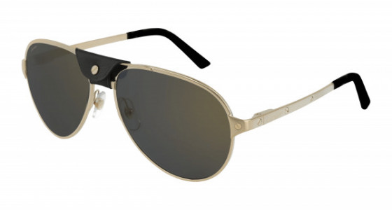 Cartier CT0034S Sunglasses, 014 - GOLD with GREY polarized lenses
