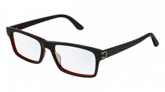 Cartier CT0005O Eyeglasses, 005 - HAVANA with TRANSPARENT lenses