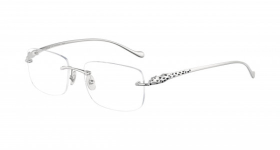 Cartier CT0063O Eyeglasses, 001 - SILVER with TRANSPARENT lenses