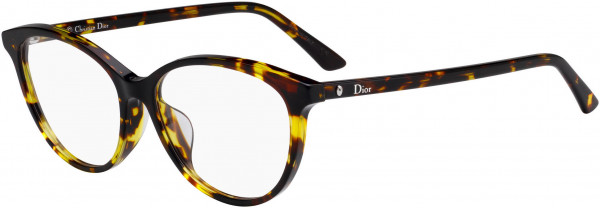 Christian Dior MONTAIGNE 54F Eyeglasses, 0P65 Brown Yellow Havana