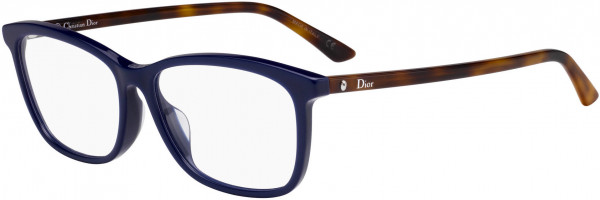 Christian Dior MONTAIGNE 55F Eyeglasses, 0JBW Blue Havana