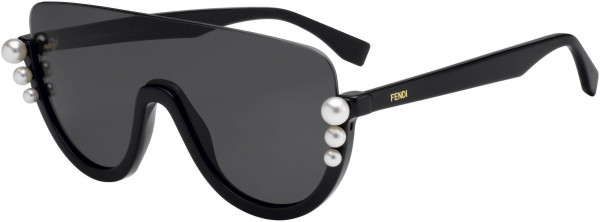 Fendi FF 0296/S Sunglasses, 0807 Black