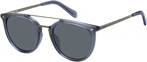 Fossil FOS 3077/S Sunglasses, 0B88 Blue Silver