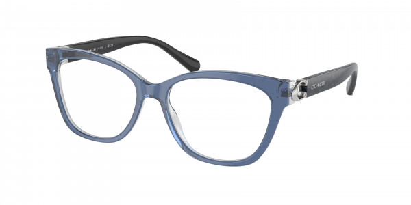 Coach HC6120 Eyeglasses, 5787 TRANSPARENT BLUE (BLUE)