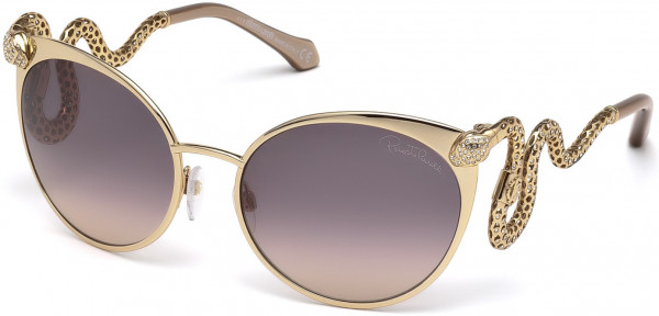 Roberto Cavalli RC890S Menkalinan Sunglasses, 28F - Shiny Rose Gold / Gradient Brown