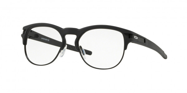 Oakley OX8134 LATCH KEY RX Eyeglasses, 813401 SATIN BLACK (BLACK)