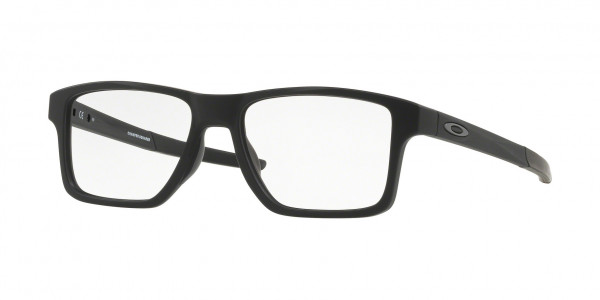 Oakley OX8143 CHAMFER SQUARED Eyeglasses, 814301 CHAMFER SQUARED SATIN BLACK (BLACK)