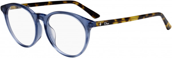 Christian Dior MONTAIGNE 53F Eyeglasses, 0JBW Blue Havana