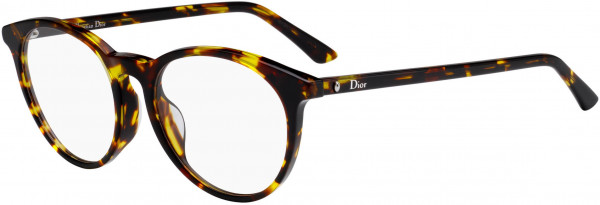 Christian Dior MONTAIGNE 53F Eyeglasses, 0P65 Brown Yellow Havana