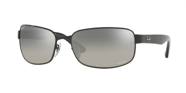 Ray-Ban RB3566CH Sunglasses, 002/5J BLACK (BLACK)