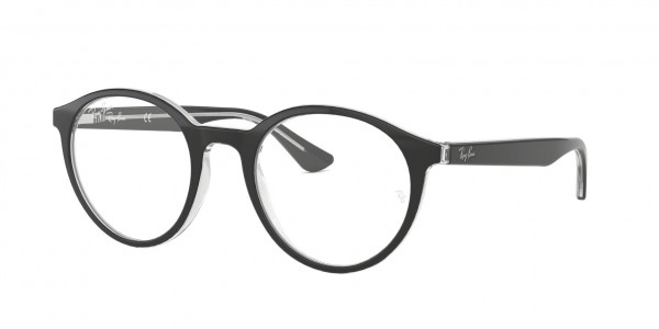 Ray-Ban Optical RX5361F Eyeglasses, 2034 TOP BLACK ON TRANSPARENT