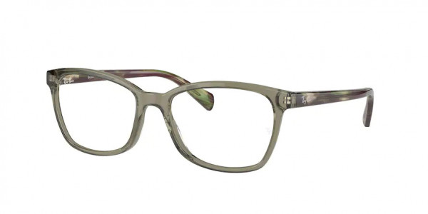 Ray-Ban Optical RX5362 Eyeglasses, 8178 TRANSPARENT GREEN (GREEN)