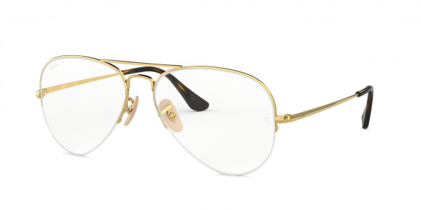 Ray-Ban Optical RX6589 AVIATOR GAZE Eyeglasses, 2500 ARISTA (GOLD)