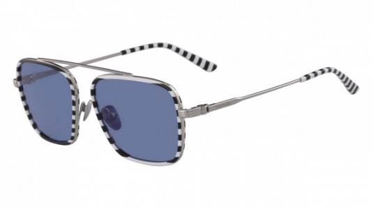 Calvin Klein CK18102S Sunglasses, (199) WHITE/BLACK STRIPES
