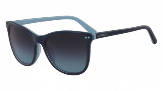 Calvin Klein CK18510S Sunglasses, (436) TEAL/LIGHT BLUE