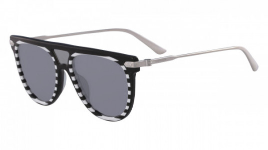 Calvin Klein CK18703S Sunglasses, (005) BLACK/STRIPES