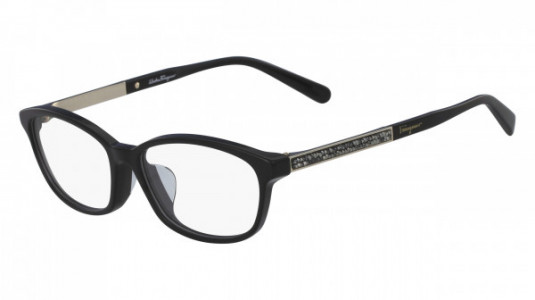Ferragamo SF2808RA Eyeglasses, (001) BLACK