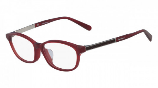Ferragamo SF2808RA Eyeglasses, (634) CRYSTAL BORDEAUX