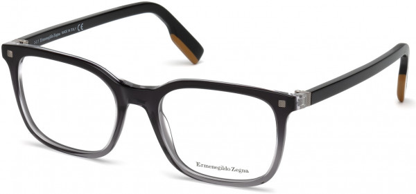 Ermenegildo Zegna EZ5121 Eyeglasses, 003 - Black Shading Into Transp. Light Grey,  Vicuna Signature