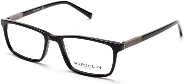 Marcolin MA3014 Eyeglasses, 001 - Shiny Black