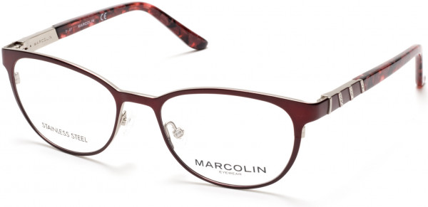 Marcolin MA5013 Eyeglasses, 070 - Matte Bordeaux