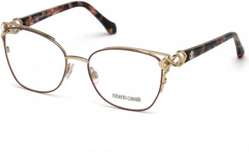 Roberto Cavalli RC5062 Londa Eyeglasses, A31 - Matte Endura Gold, Shiny Classic Havana