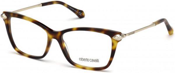 Roberto Cavalli RC5066 Lunigiana Eyeglasses, 052 - Shiny Classic Havana, Shiny Palladium
