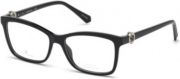 Swarovski SK5255 Eyeglasses, 001 - Shiny Black