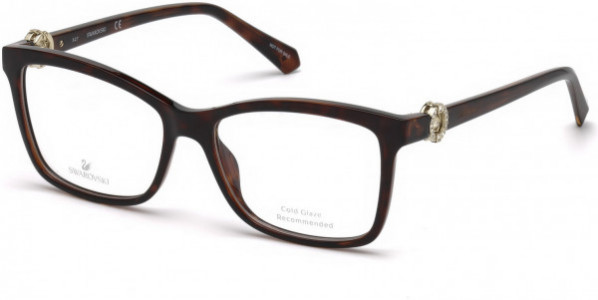 Swarovski SK5255 Eyeglasses, 052 - Dark Havana