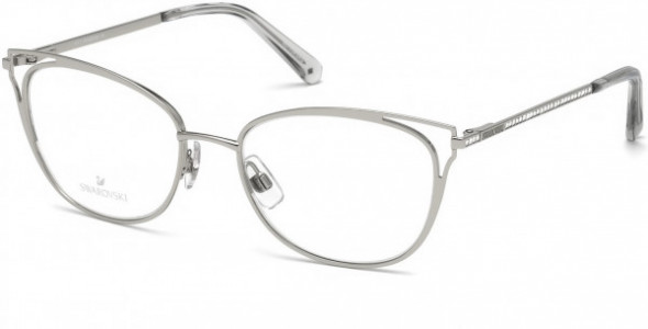 Swarovski SK5260 Eyeglasses, 016 - Shiny Palladium