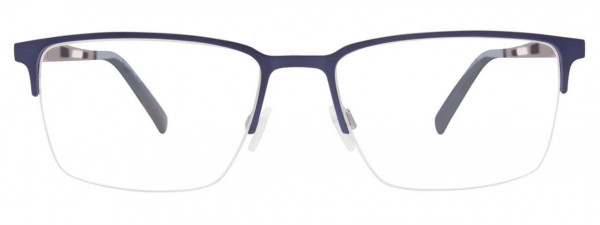 EasyClip EC459 Eyeglasses, 050 - Matt Blue & Steel