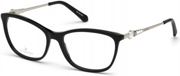 Swarovski SK5276 Eyeglasses, 001 - Shiny Black