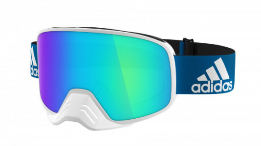 adidas backland dirt ad84 Sunglasses, 1500 WHITE SHINY/BLUE