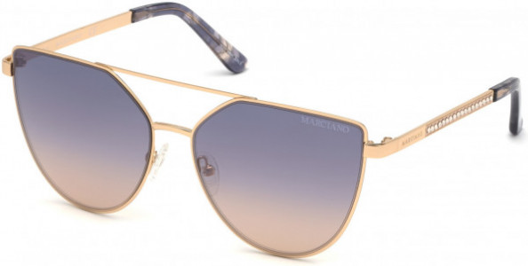 GUESS by Marciano GM0778 Sunglasses, 28Z - Shiny Rose Gold / Gradient Lenses