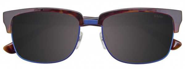 BMW Eyewear B6528 Sunglasses, 015 - Demi Amber & Blue