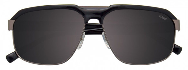 BMW Eyewear B6527 Sunglasses, 090 - Black & Steel