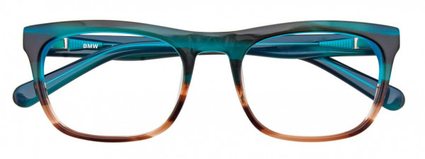 BMW Eyewear B6043 Eyeglasses, 050 - Blue Marbled & Brown